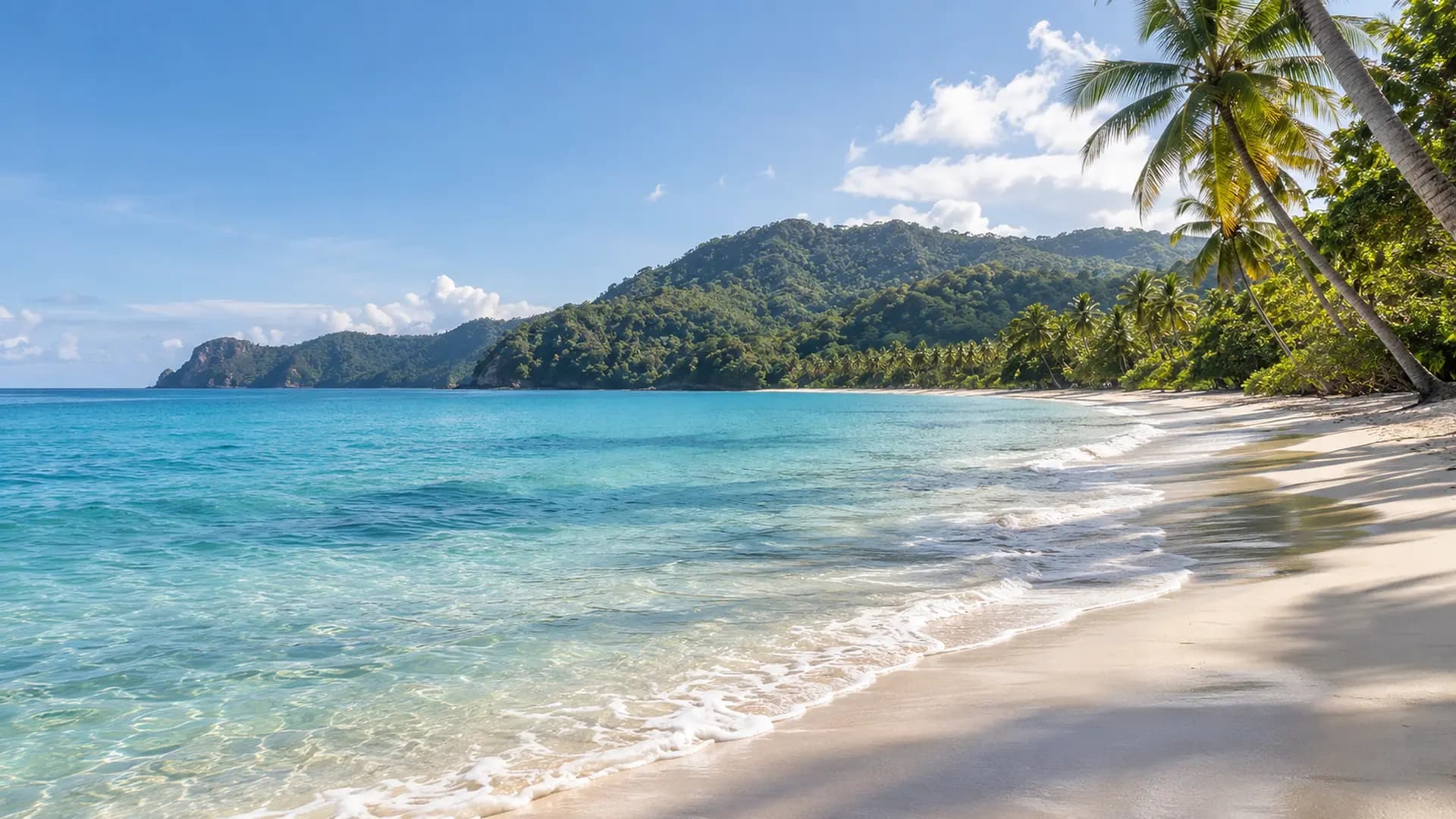 La plage de Rincón et sa côte tropicale sur la péninsule de Samaná